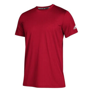 Adidas Men's Clima Tech Regular Fit T-Shirt in Red (123R) | Size Small |